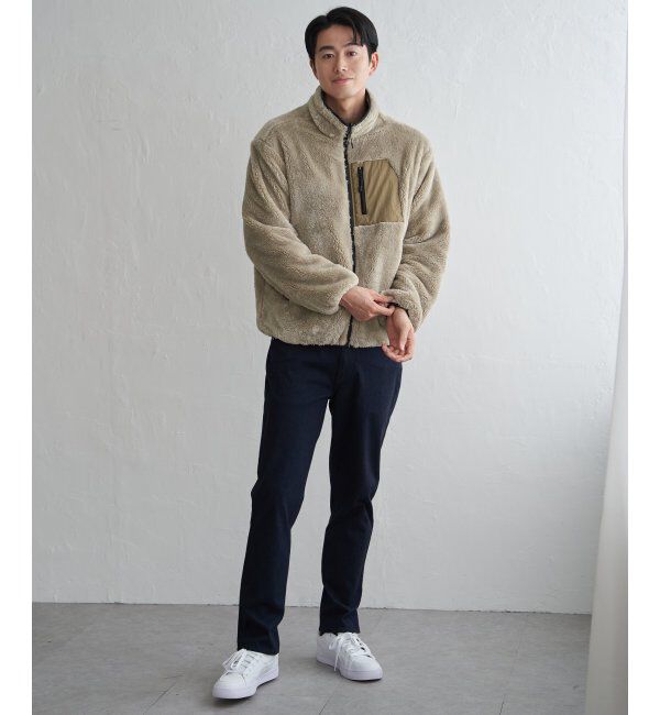 ikka「リバーシブルナイロンフリースブルゾン」|ブルゾン・スタジャン|