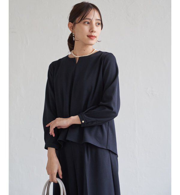 IKKA LOUNGE「【フォーマル対応／2点セット】GOKU楽 長袖フレアセット」|ワンピース|