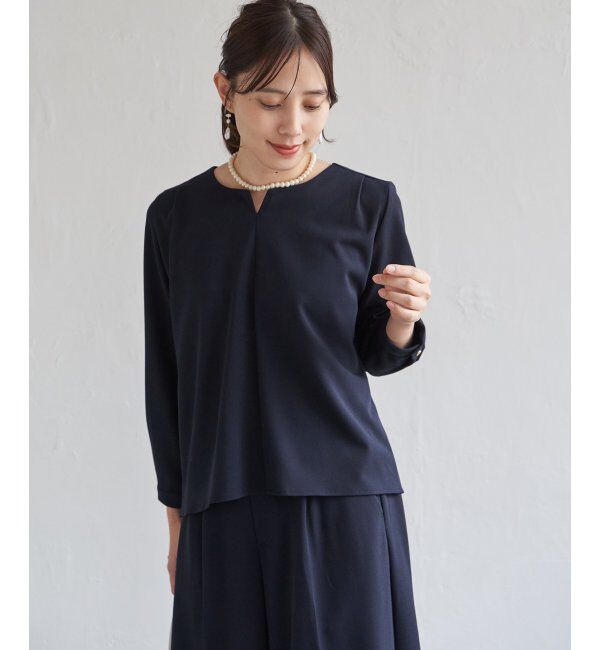 IKKA LOUNGE「【フォーマル対応／2点セット】GOKU楽 長袖フレアセット」|ワンピース|