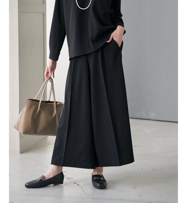 IKKA LOUNGE「【フォーマル対応／2点セット】GOKU楽 長袖フレアセット」|ワンピース|