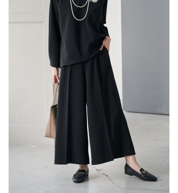 IKKA LOUNGE「【フォーマル対応／2点セット】GOKU楽 長袖フレアセット」|ワンピース|