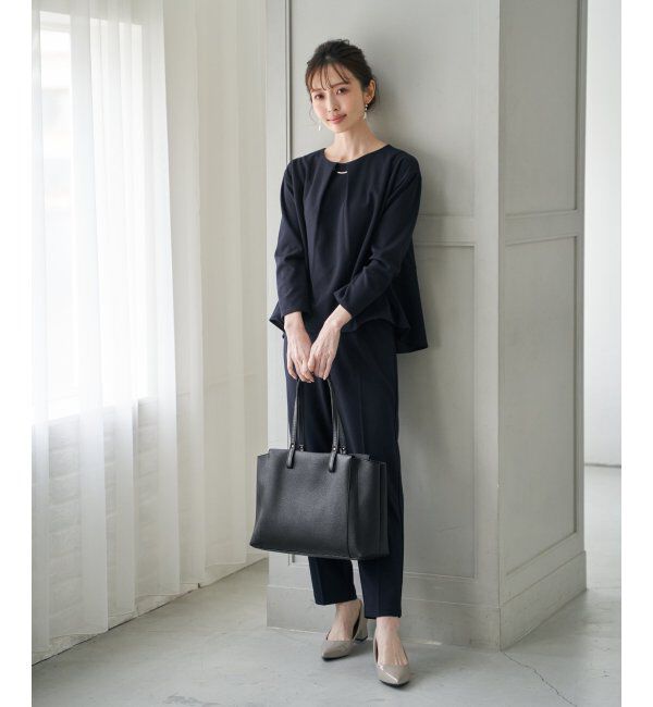 ikka「合皮A4三層トートバッグ」|その他|