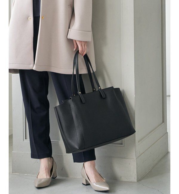 ikka「合皮A4三層トートバッグ」|その他|