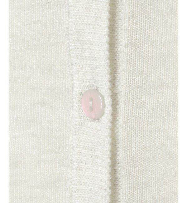 Lbc with Life「シアー2WAYヘリンボンクロシェニット」|カーディガン|