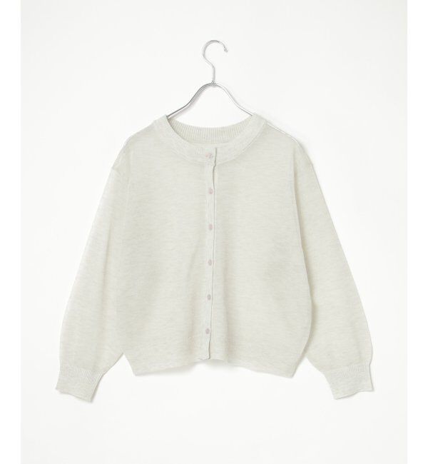 Lbc with Life「シアー2WAYヘリンボンクロシェニット」|カーディガン|