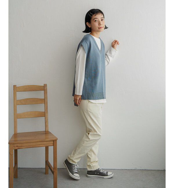 Lbc with Life「2WAY配色リボンベスト」|ニット・セーター|