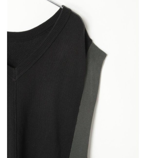 Lbc with Life「2WAY配色リボンベスト」|ニット・セーター|