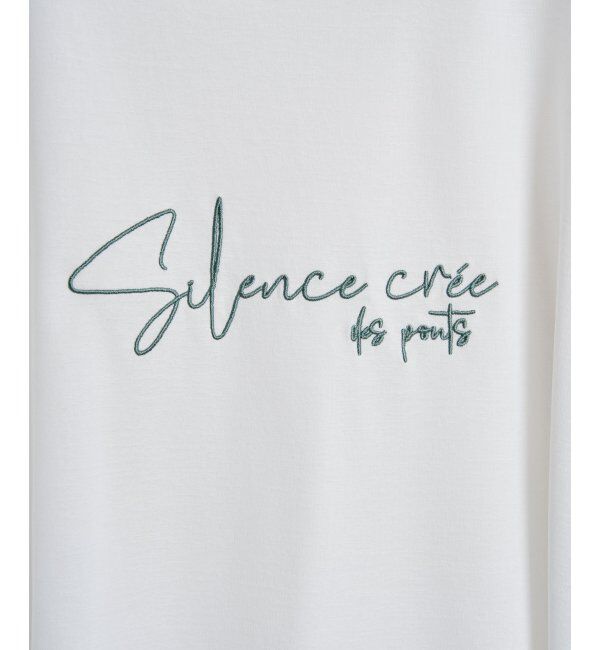 Lbc with Life「シアーロゴ刺繍7分袖Tシャツ」|Tシャツ・カットソー|