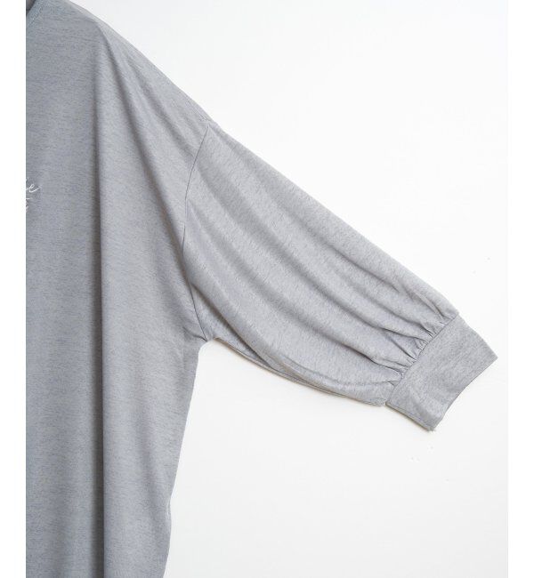 Lbc with Life「シアーロゴ刺繍7分袖Tシャツ」|Tシャツ・カットソー|