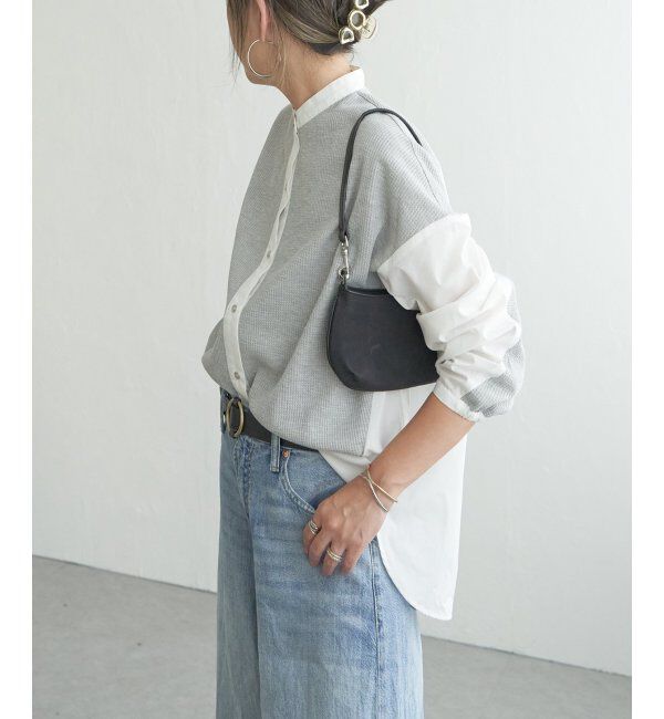 Lbc with Life「イソザイキリカエシャツ」|シャツ・ブラウス|グレー