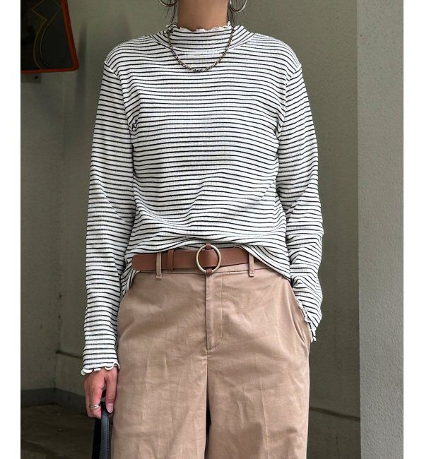 Lbc with Life「ミニワッフルタートルボーダーロンT」|その他|