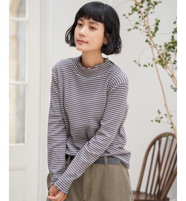 Lbc with Life「ミニワッフルタートルボーダーロンT」|その他|