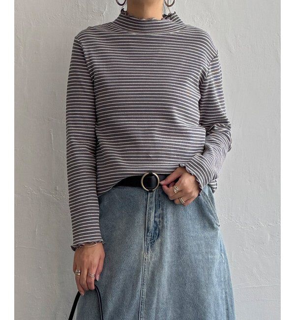 Lbc with Life「ミニワッフルタートルボーダーロンT」|その他|