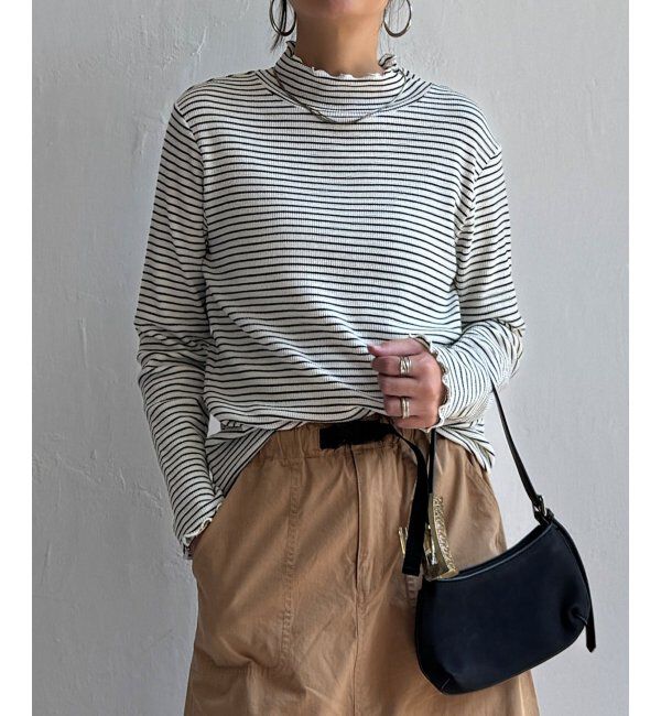 Lbc with Life「ミニワッフルタートルボーダーロンT」|その他|