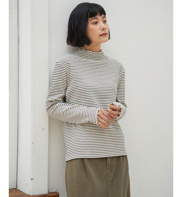 Lbc with Life「ミニワッフルタートルボーダーロンT」|その他|