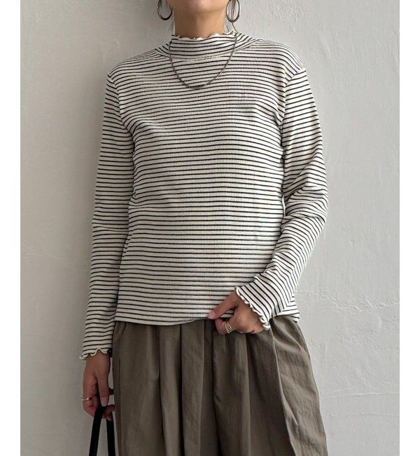 Lbc with Life「ミニワッフルタートルボーダーロンT」|その他|