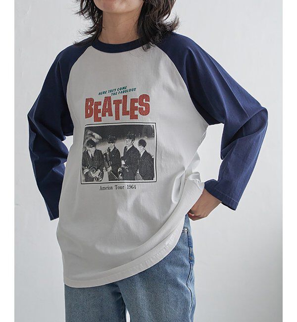 VENCE share style「【別注】THE BEATLES ザ ビートルズ ツアーラグランロンT」|Tシャツ・カットソー|