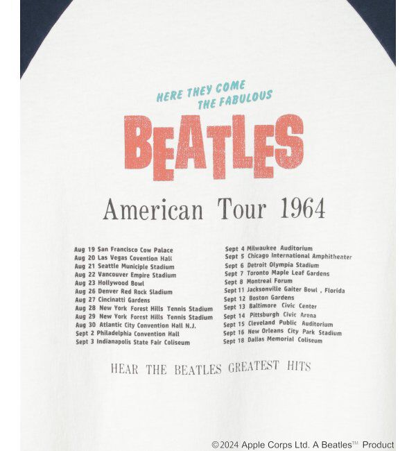 VENCE share style「【別注】THE BEATLES ザ ビートルズ ツアーラグランロンT」|Tシャツ・カットソー|