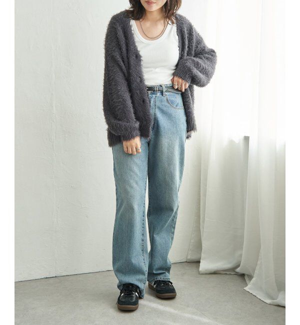 VENCE share style「3.5Gシャギーカーディガン」|カーディガン|