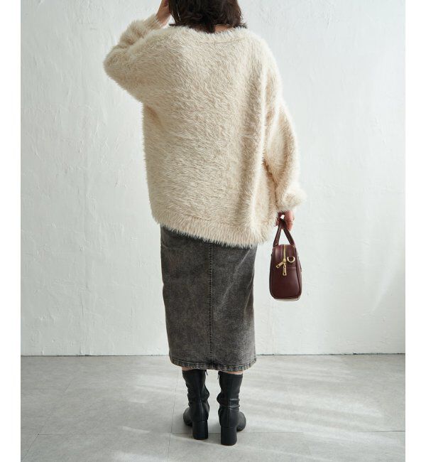 VENCE share style「3.5Gシャギーカーディガン」|カーディガン|