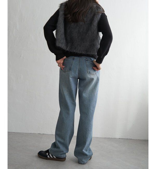 VENCE share style「フェイクファーショート丈ジレ」|その他|