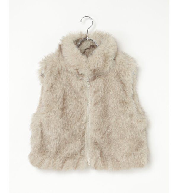 VENCE share style「フェイクファーショート丈ジレ」|その他|