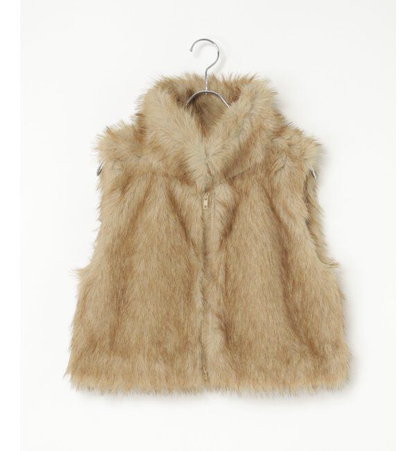 VENCE share style「フェイクファーショート丈ジレ」|その他|