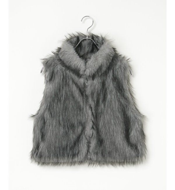 VENCE share style「フェイクファーショート丈ジレ」|その他|