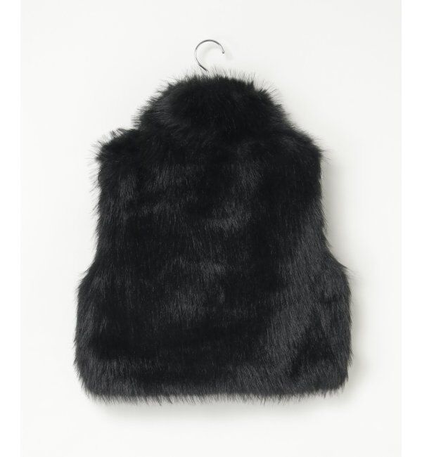 VENCE share style「フェイクファーショート丈ジレ」|その他|