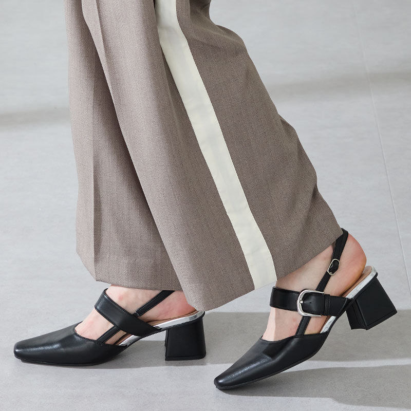 ORiental TRaffic「●2025秋冬新作●バックストラップパンプス/51301」|パンプス|BLACK