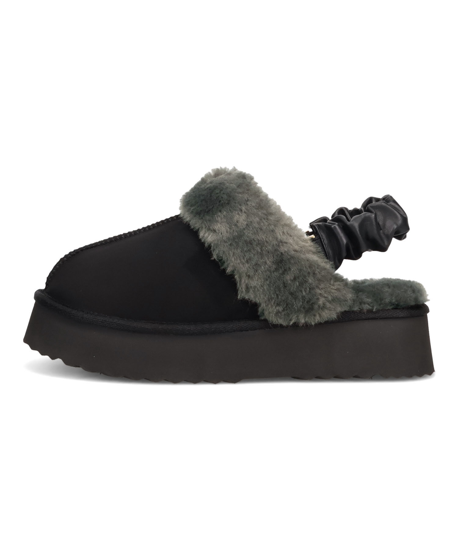 ORiental TRaffic「【 厚底 ・ 美脚 】ふわふわ フェイク ムートン シューズ /41382 防寒 」|パンプス|