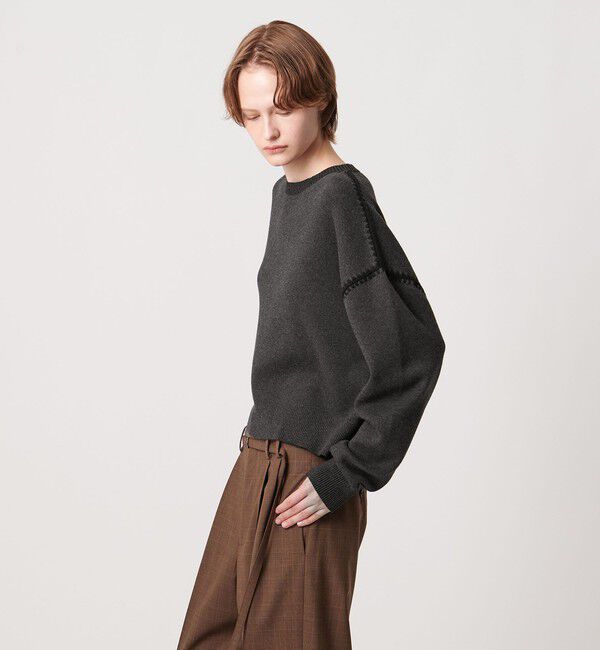 AEWEN MATOPH「＜AEWEN MATOPH＞コットンカシミヤ クラムステッチニット」|ニット・セーター|