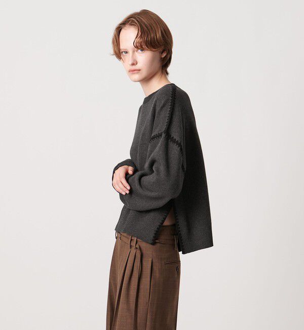 AEWEN MATOPH「＜AEWEN MATOPH＞コットンカシミヤ クラムステッチニット」|ニット・セーター|