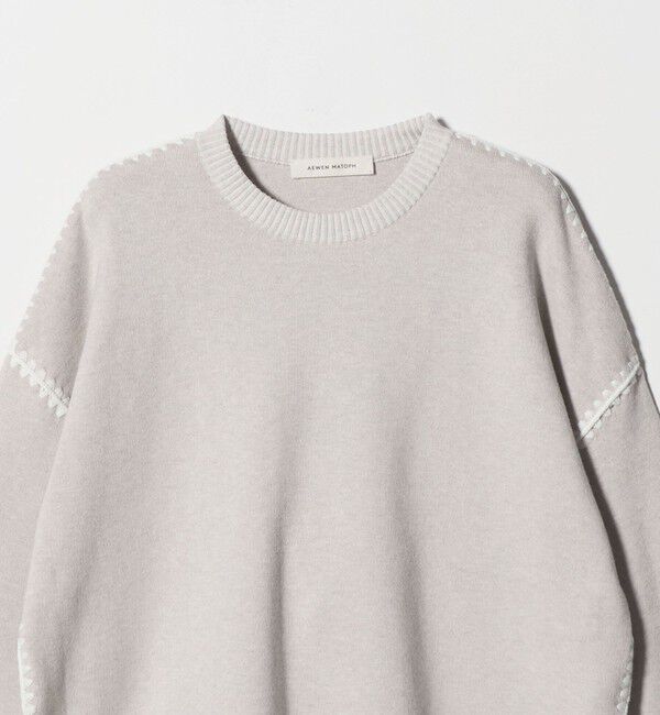 AEWEN MATOPH「＜AEWEN MATOPH＞コットンカシミヤ クラムステッチニット」|ニット・セーター|
