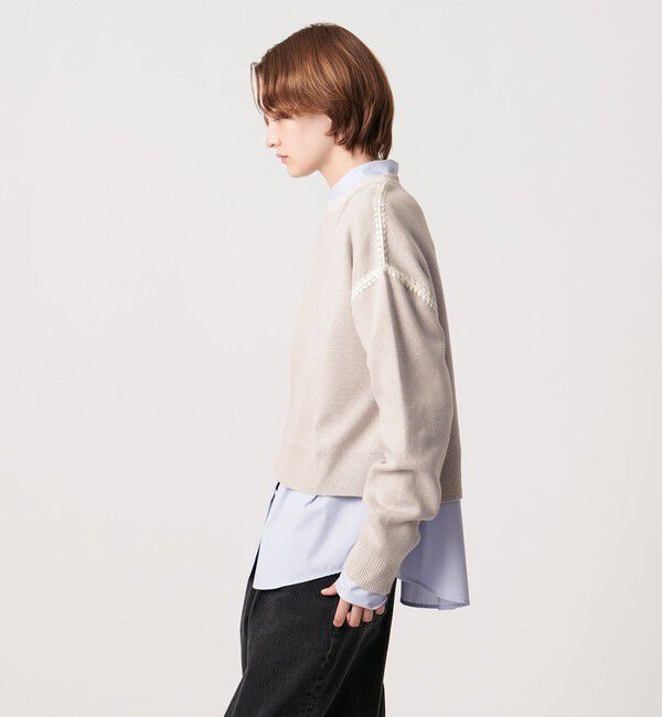 AEWEN MATOPH「＜AEWEN MATOPH＞コットンカシミヤ クラムステッチニット」|ニット・セーター|