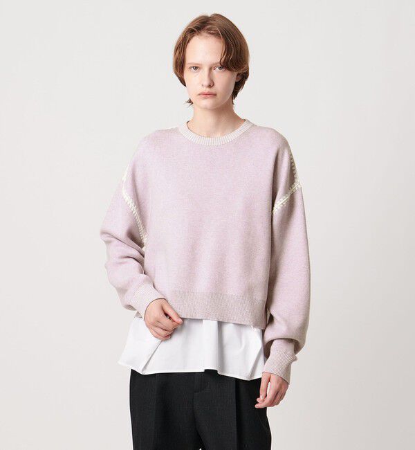 AEWEN MATOPH「＜AEWEN MATOPH＞コットンカシミヤ クラムステッチニット」|ニット・セーター|LILAC