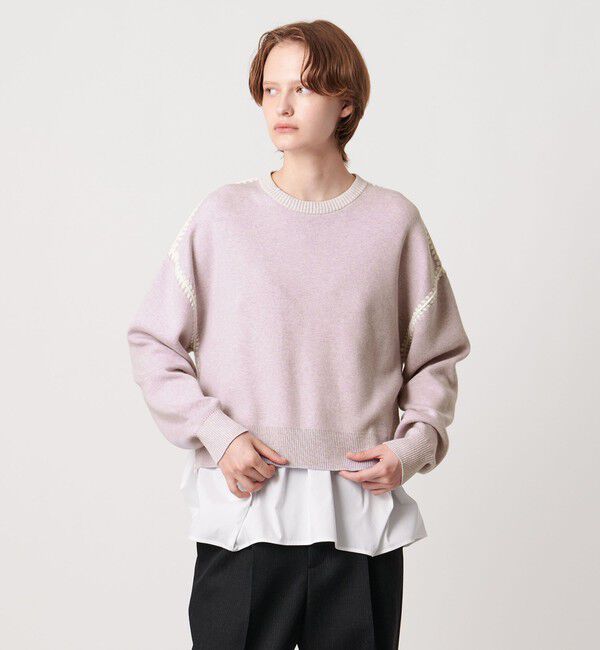 AEWEN MATOPH「＜AEWEN MATOPH＞コットンカシミヤ クラムステッチニット」|ニット・セーター|