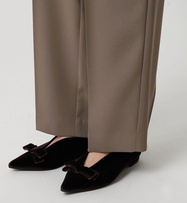 BEAUTY&YOUTH UNITED ARROWS「【WEB限定 Wardrobe DAILY MINIMAL】ダブルクロス テーパードパンツ ウォッシャブル」|スラックス|