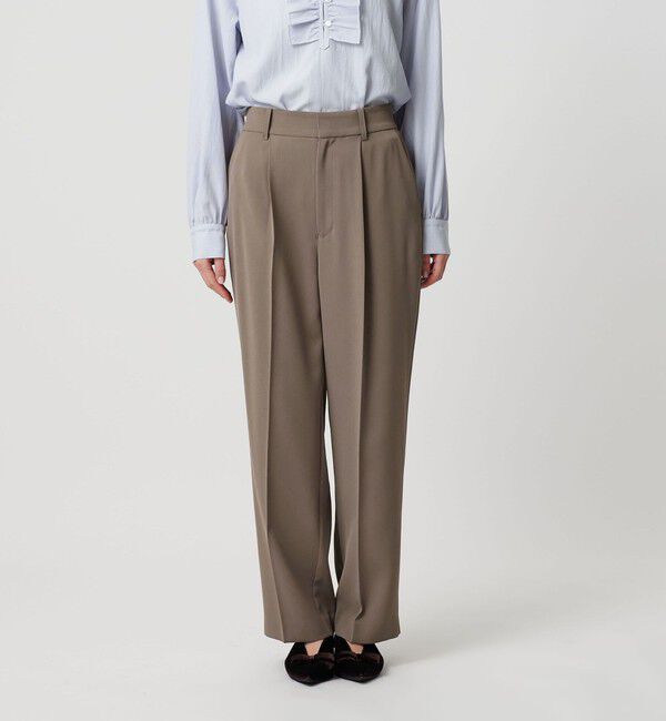BEAUTY&YOUTH UNITED ARROWS「【WEB限定 Wardrobe DAILY MINIMAL】ダブルクロス テーパードパンツ ウォッシャブル」|スラックス|