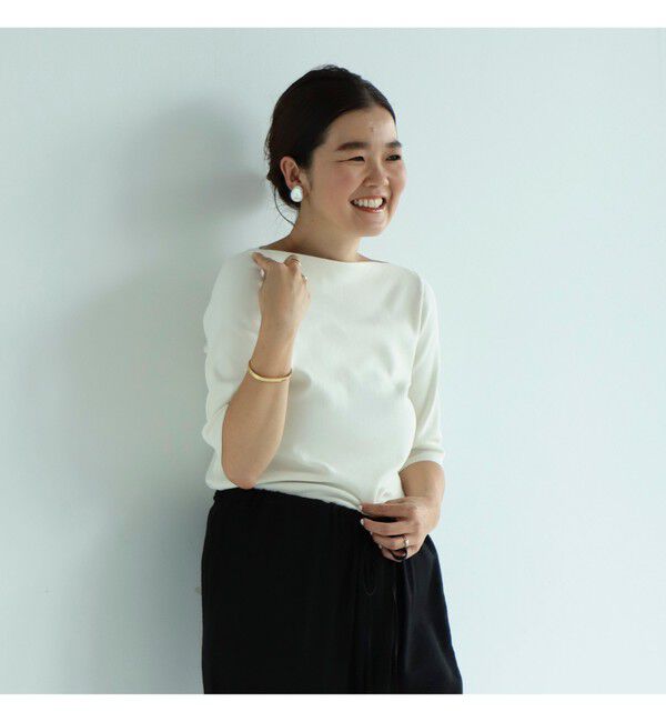 Demi-Luxe BEAMS 「シンプル ボートネックニット .M」|ニット・セーター|