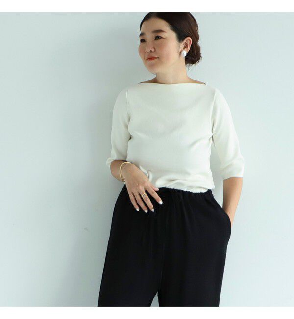 Demi-Luxe BEAMS 「シンプル ボートネックニット .M」|ニット・セーター|