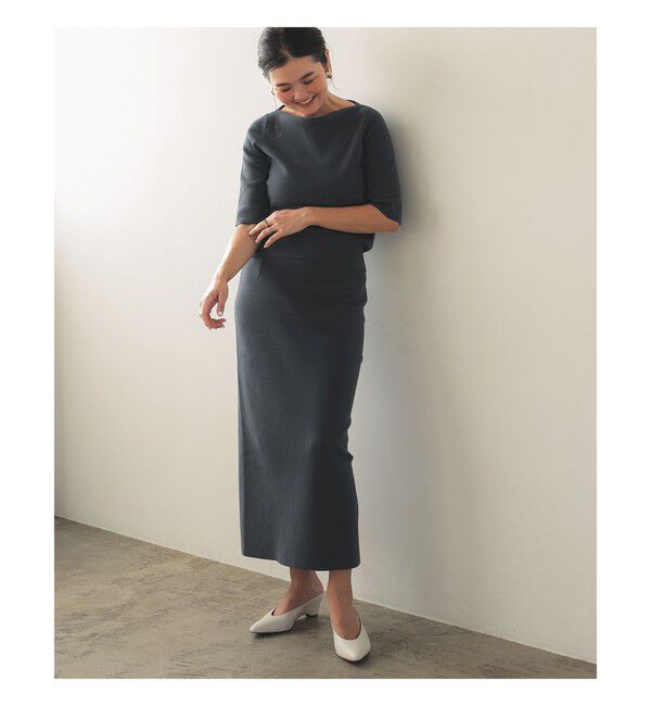 Demi-Luxe BEAMS 「シンプル ボートネックニット .M」|ニット・セーター|