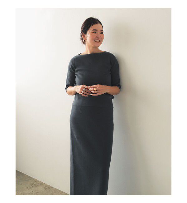 Demi-Luxe BEAMS 「シンプル ボートネックニット .M」|ニット・セーター|