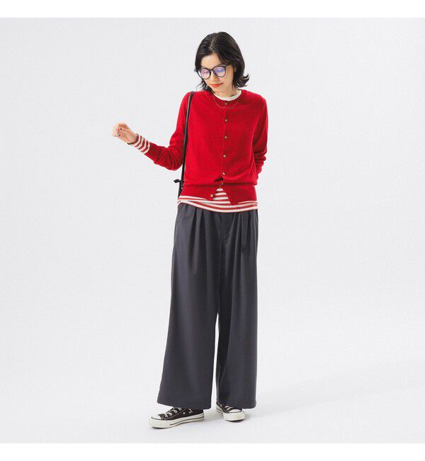 BEAMSBOY「【別注】Gramicci / 2プリーツ ワイド スラックス 25FW」|チノ|