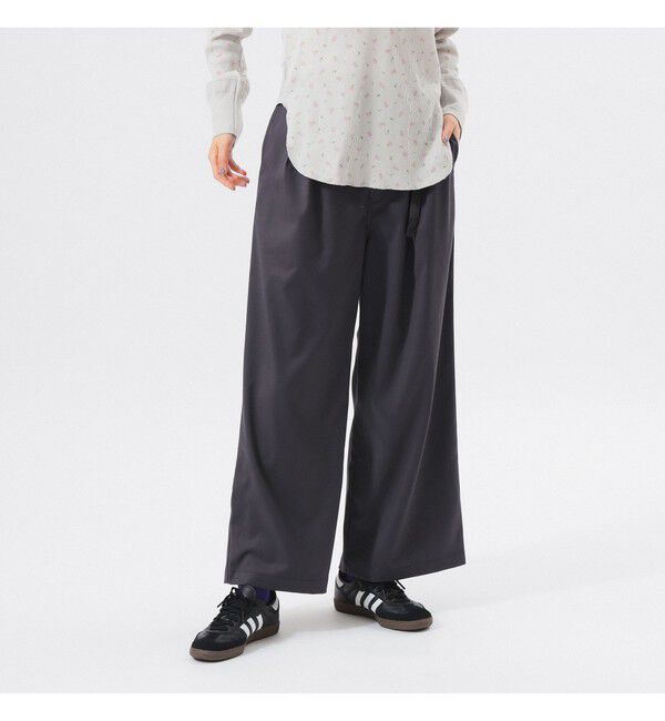 BEAMSBOY「【別注】Gramicci / 2プリーツ ワイド スラックス 25FW」|チノ|