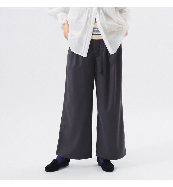 BEAMSBOY「【別注】Gramicci / 2プリーツ ワイド スラックス 25FW」|チノ|