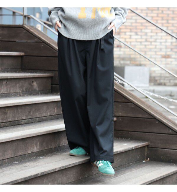 BEAMSBOY「【別注】Gramicci / 2プリーツ ワイド スラックス 25FW」|チノ|