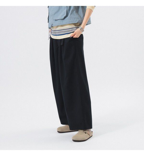 BEAMSBOY「【別注】Gramicci / 2プリーツ ワイド スラックス 25FW」|チノ|