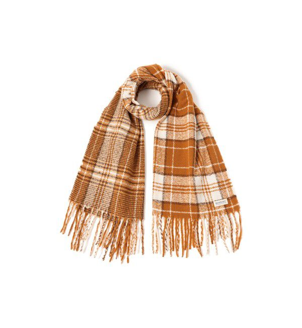 BEAMSBOY「大判 チェック柄 ストール」|マフラー|