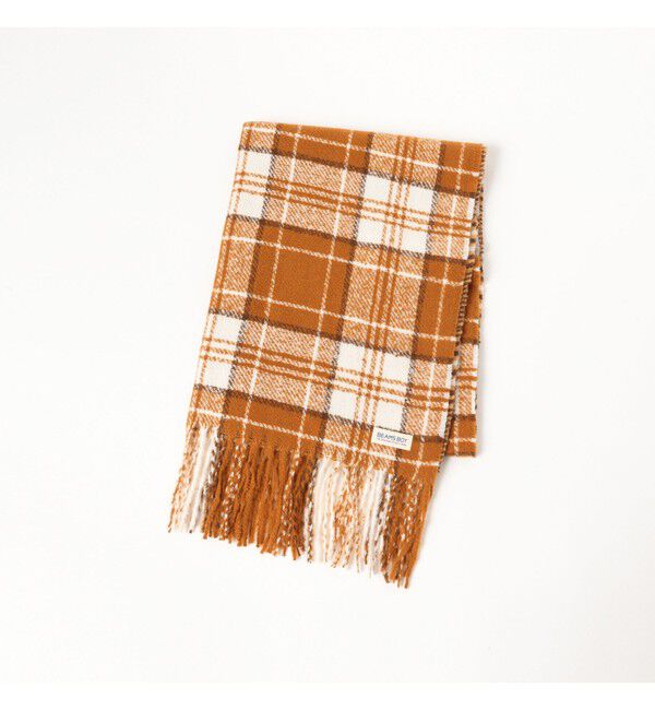 BEAMSBOY「大判 チェック柄 ストール」|マフラー|